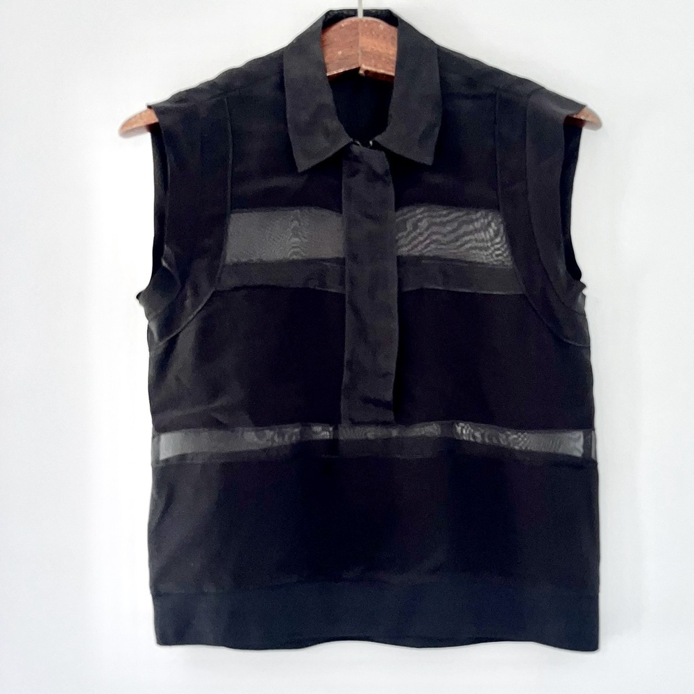 Rebecca Taylor Silk Collared Blouse